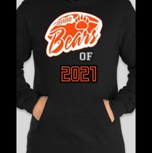 Gladewater Bears hoodie with a gaiter mask